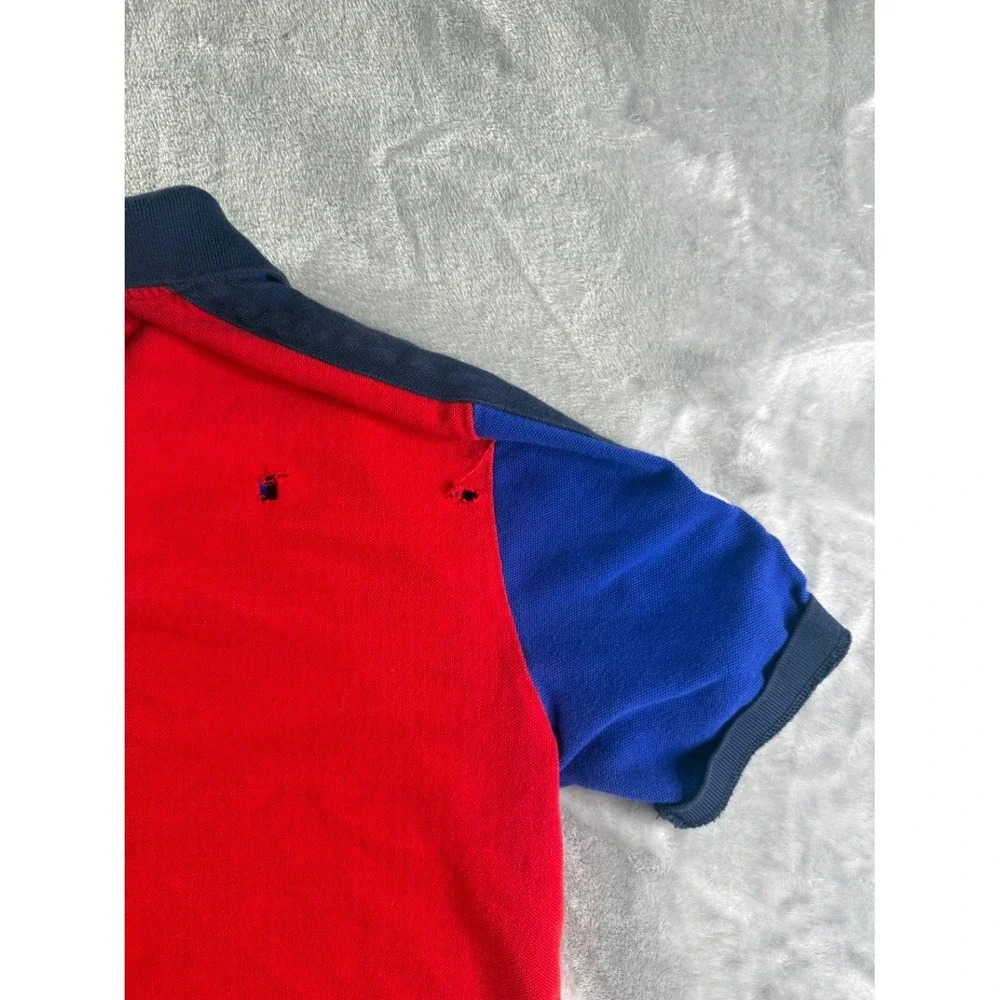 Polo Ralph Lauren Big Pony Colorblock Shirt Boys XL Multicolor 100% Cotton